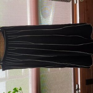 Black and white maxi skirt